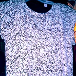Leapers print blouse
